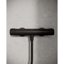 Baterie de duș termostatată Ideal Standard, Ceratherm Alu+, negru mat